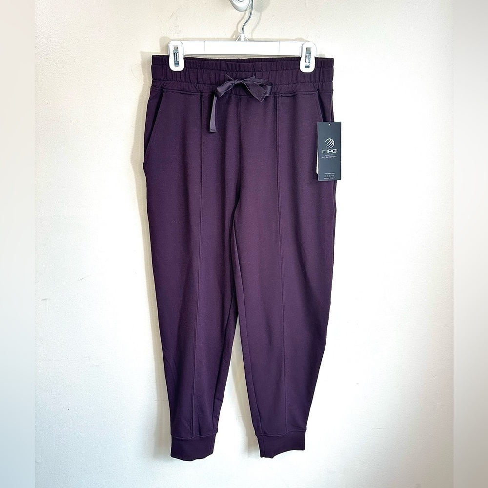 NWT MPG Julie Relaxed Performance Active Joggers Charisma Purple Size Small